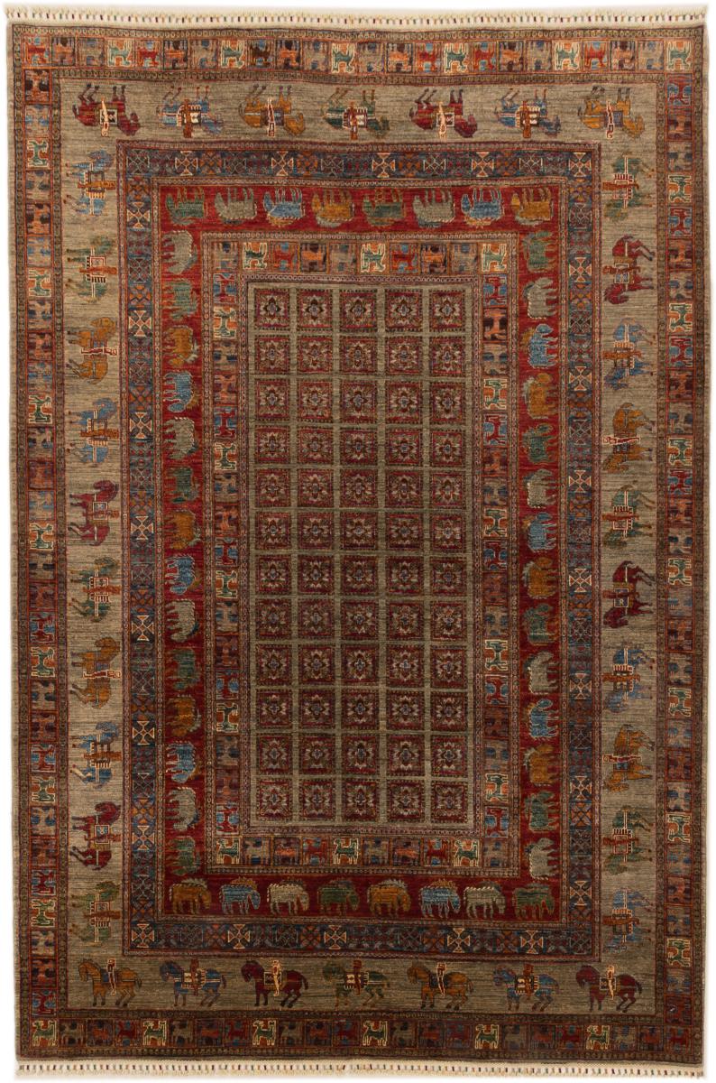 Tapis afghan Arijana Klasssik 306x206 306x206, Tapis persan Noué à la main