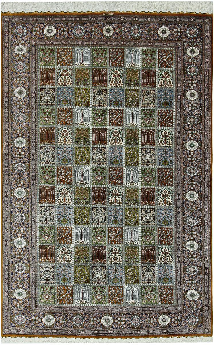 Persian Rug Qum Silk 242x156 242x156, Persian Rug Knotted by hand
