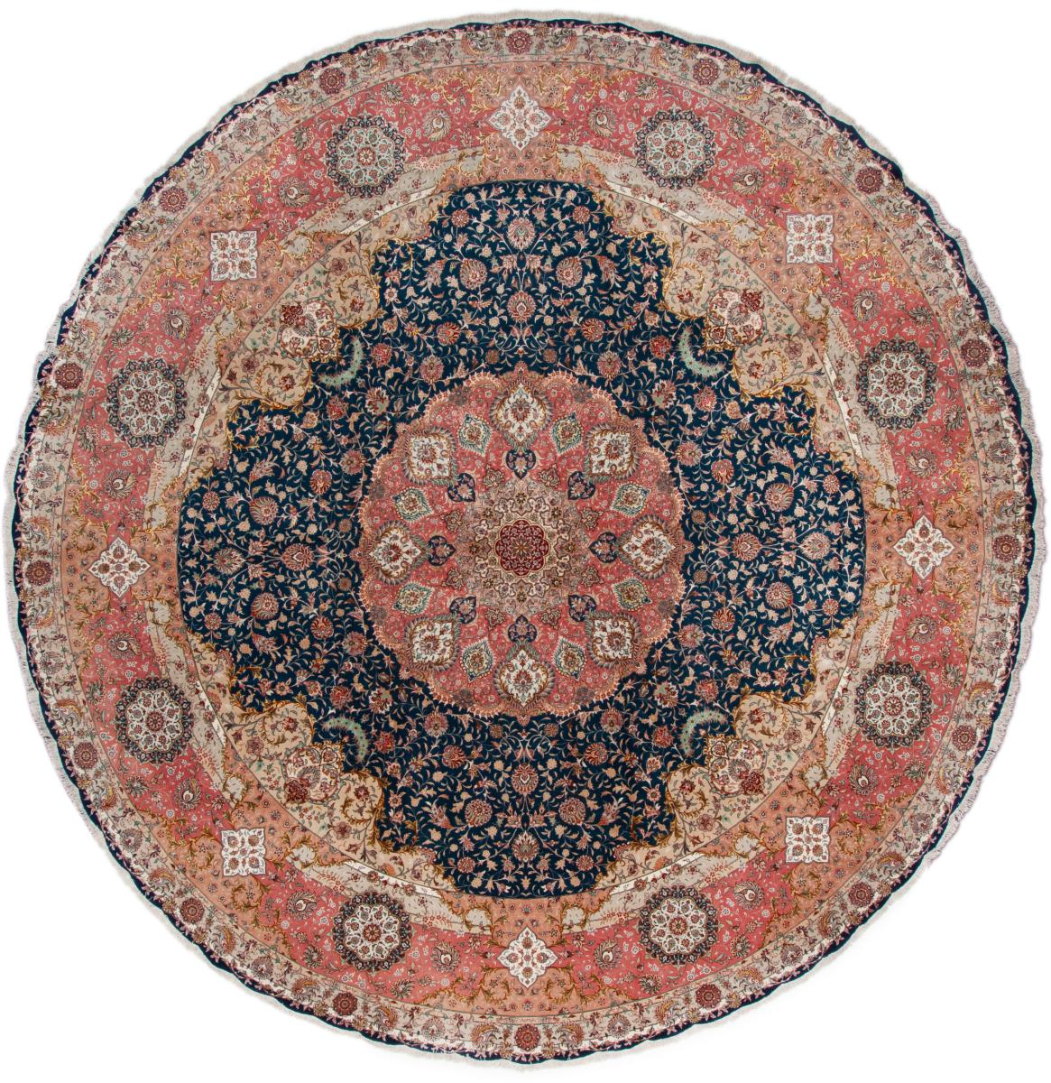 Perský koberec Tabriz 60Raj Hedvábínkette 499x501 499x501, Perský koberec Ručně vázaný