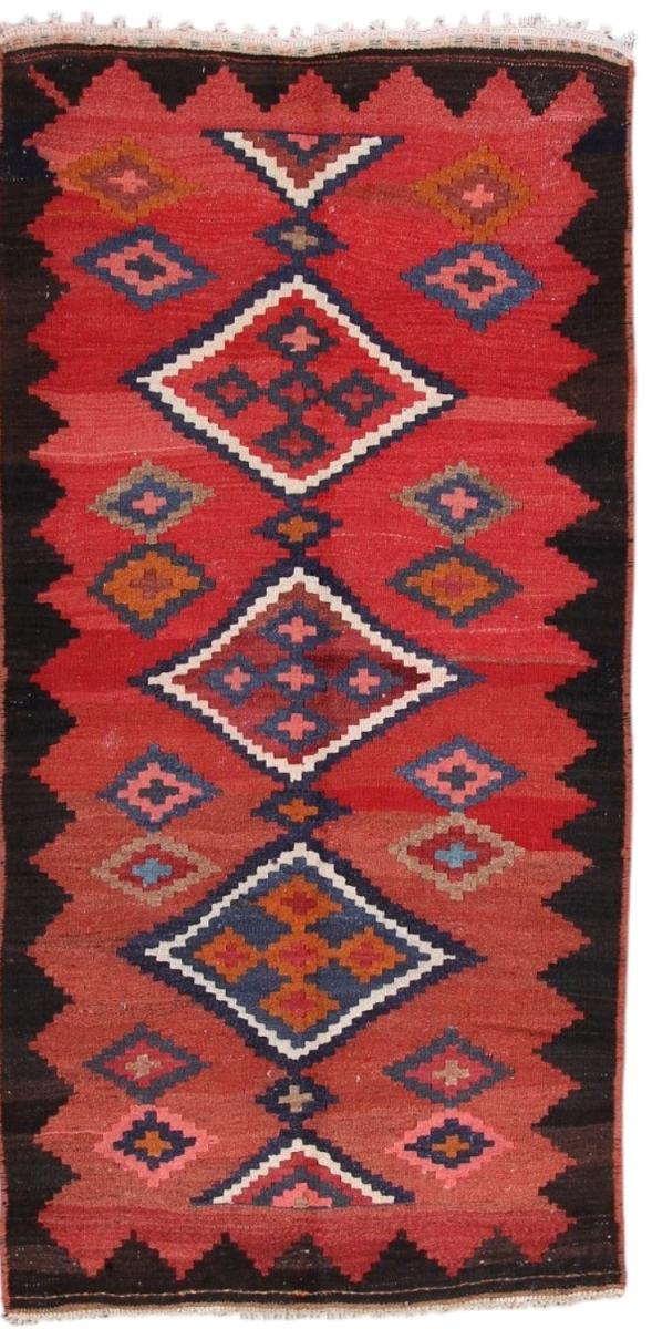 Perserteppich Kelim Fars Antik 8'9"x4'4" 8'9"x4'4", Perserteppich Handgewebt