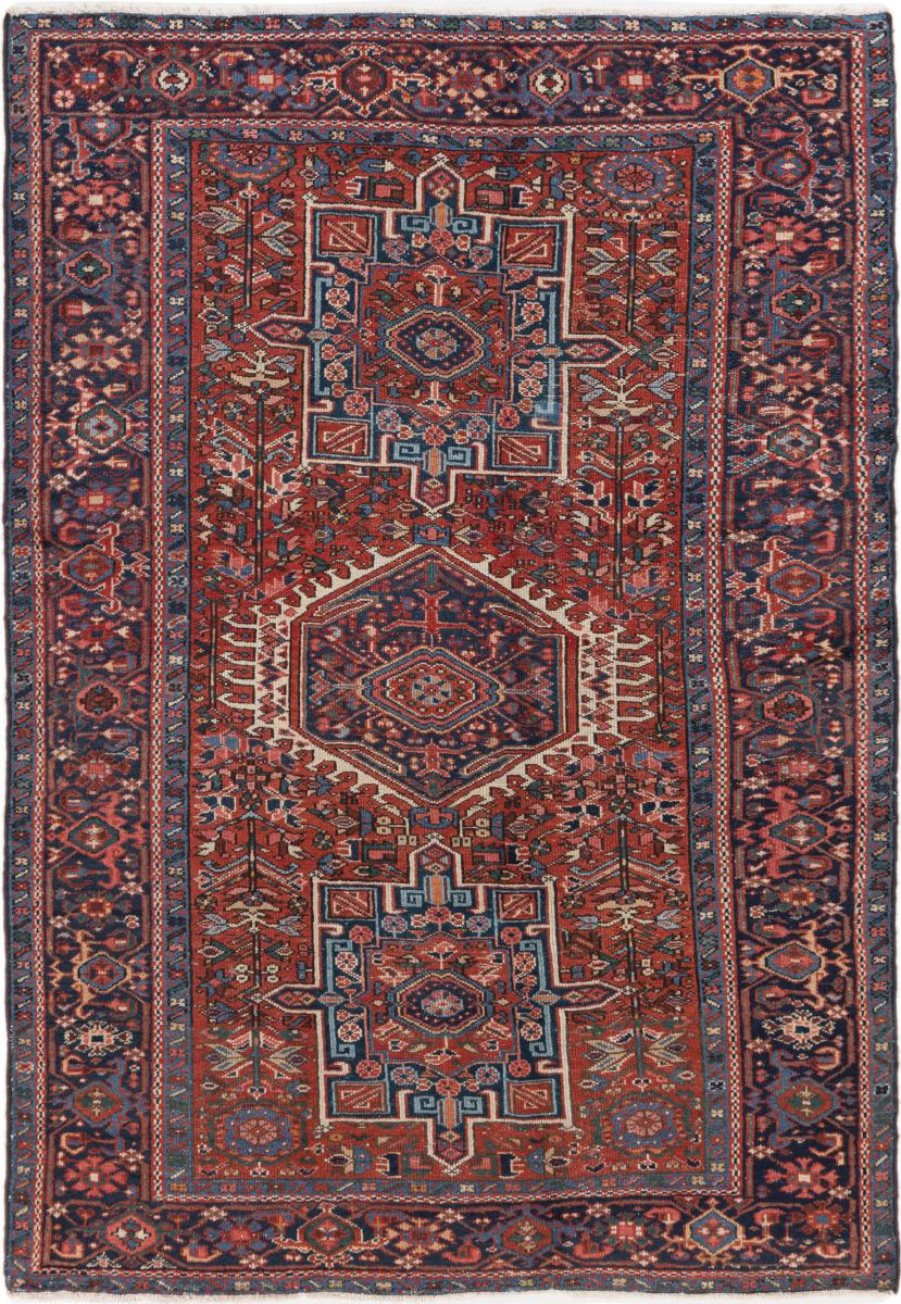 Tapis persan Gharadje Ancien 190x134 190x134, Tapis persan Noué à la main
