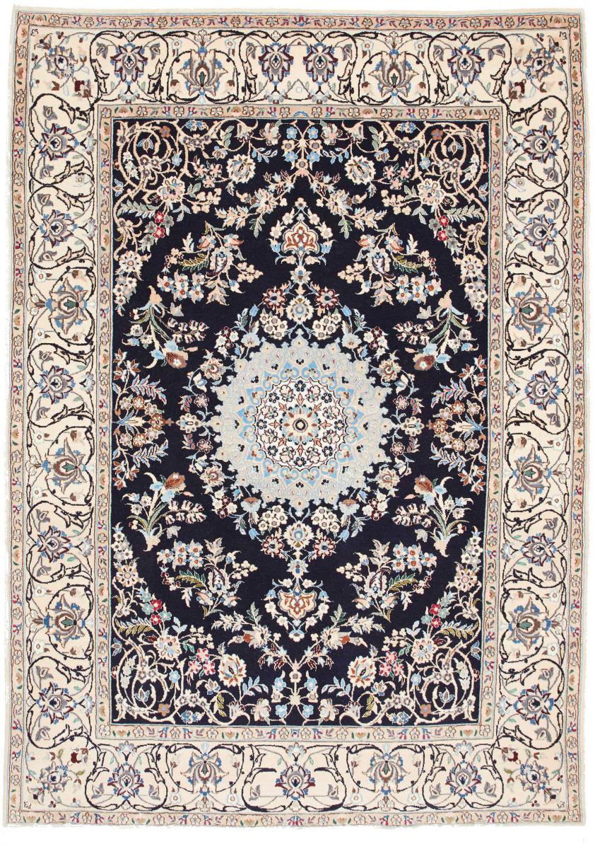 Persian Rug Nain 9La 7'9"x5'6" 7'9"x5'6", Persian Rug Knotted by hand