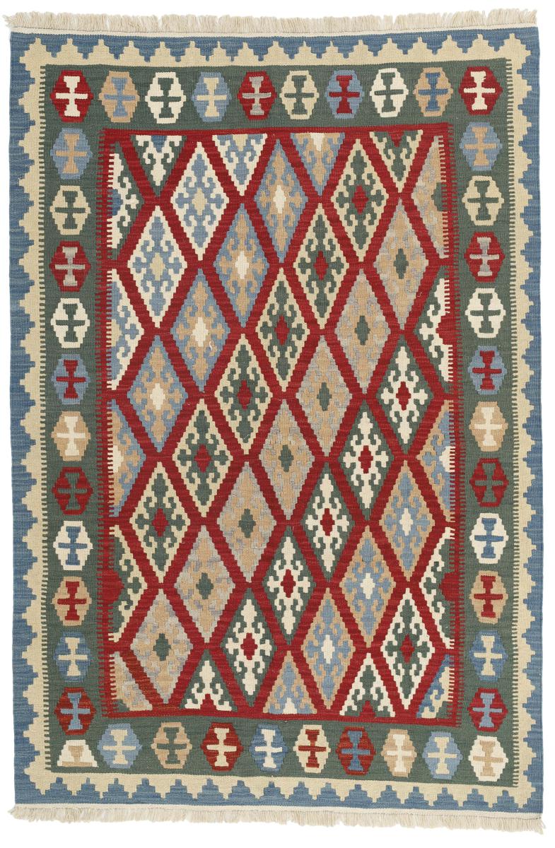 Tapete persa Kilim Fars 206x154 206x154, Tapete persa Tecido à mão