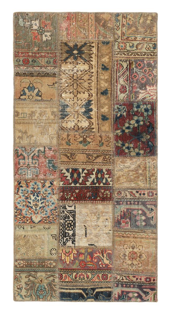 Persian Rug Patchwork 149x75 149x75, Persian Rug Knotted by hand
