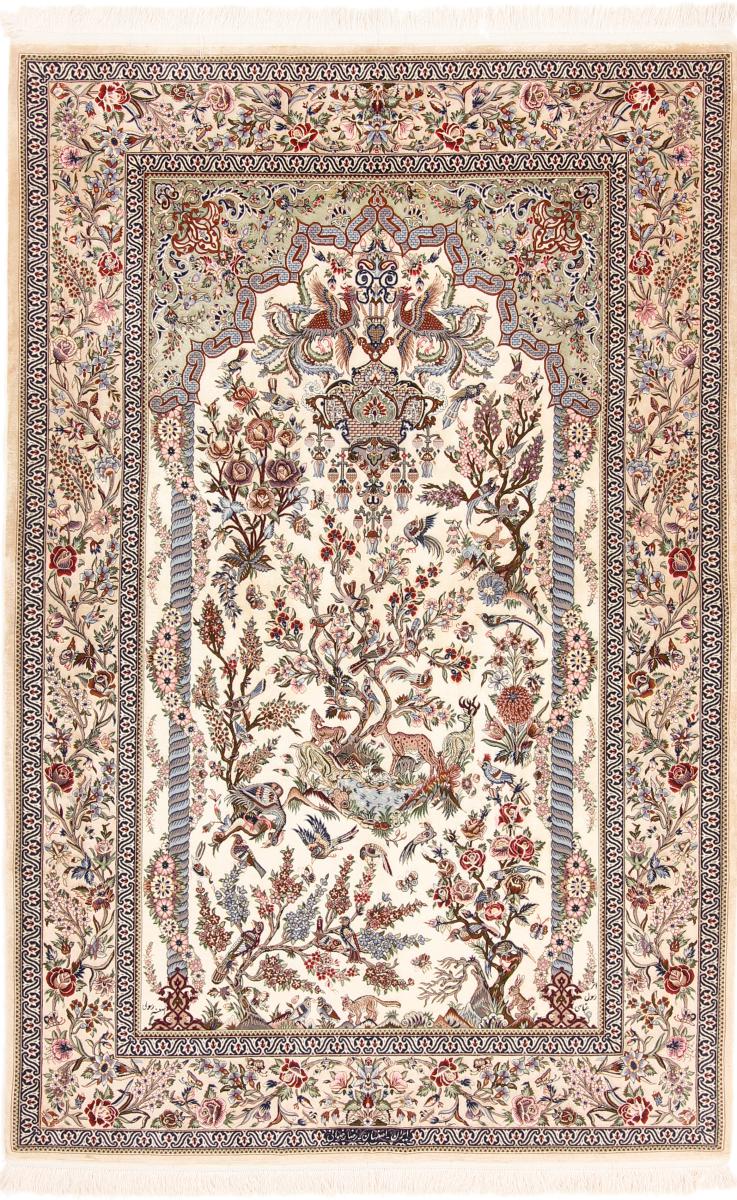 Perzisch tapijt Isfahan Zijden Pool 228x144 228x144, Perzisch tapijt Handgeknoopte