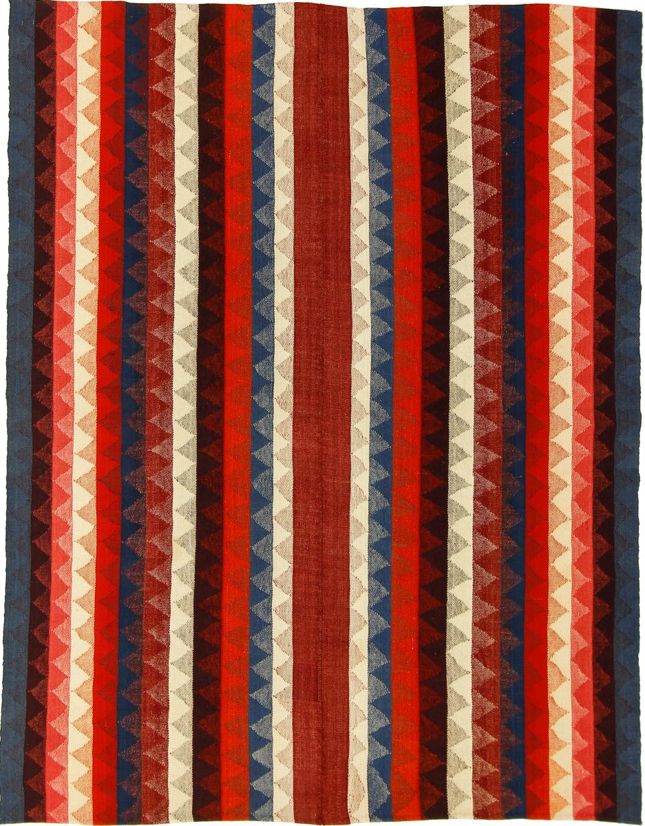 Tapete persa Kilim Fars Antigo 198x156 198x156, Tapete persa Tecido à mão