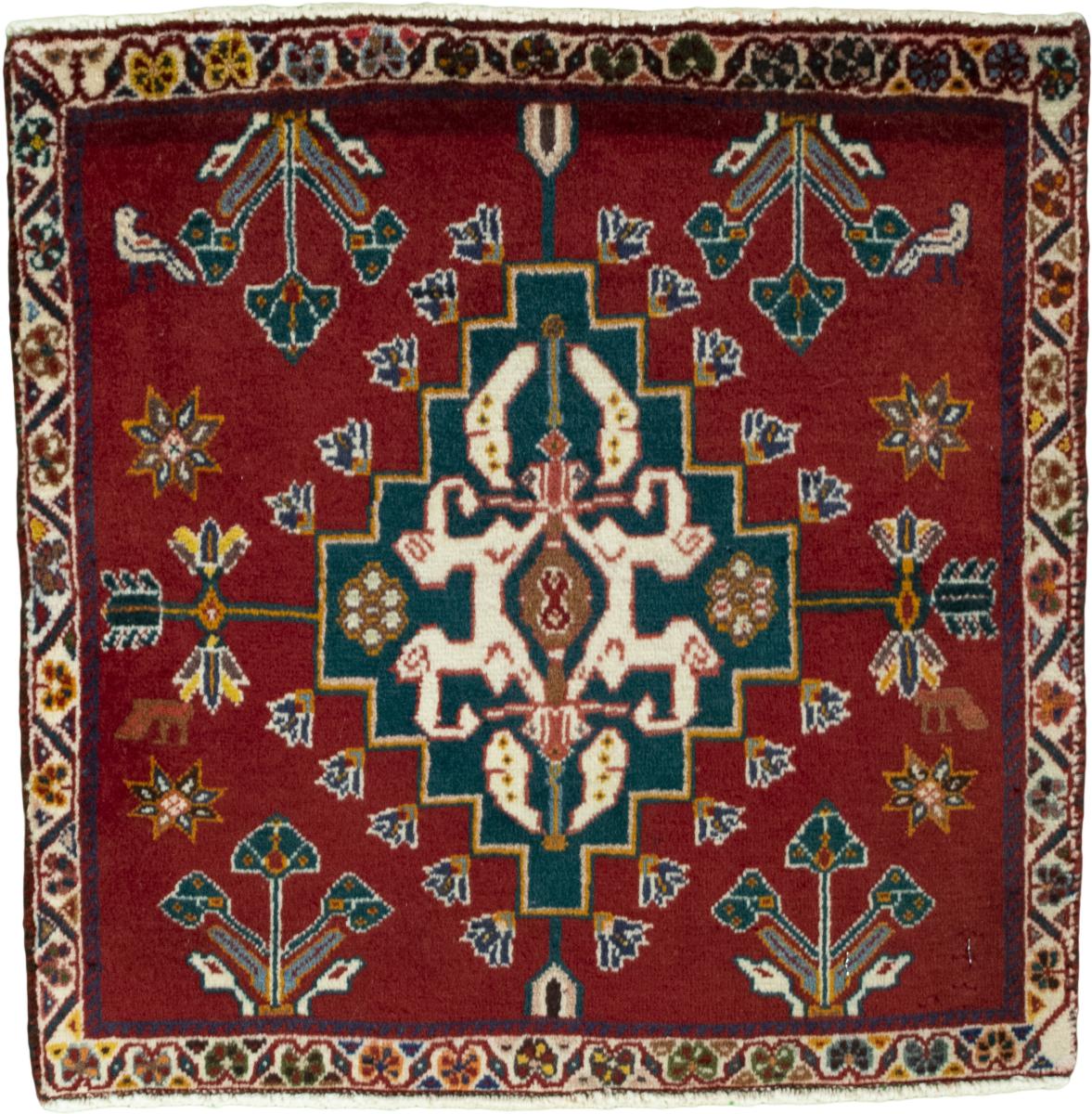 Perzisch tapijt Shiraz 55x57 55x57, Perzisch tapijt Handgeknoopte