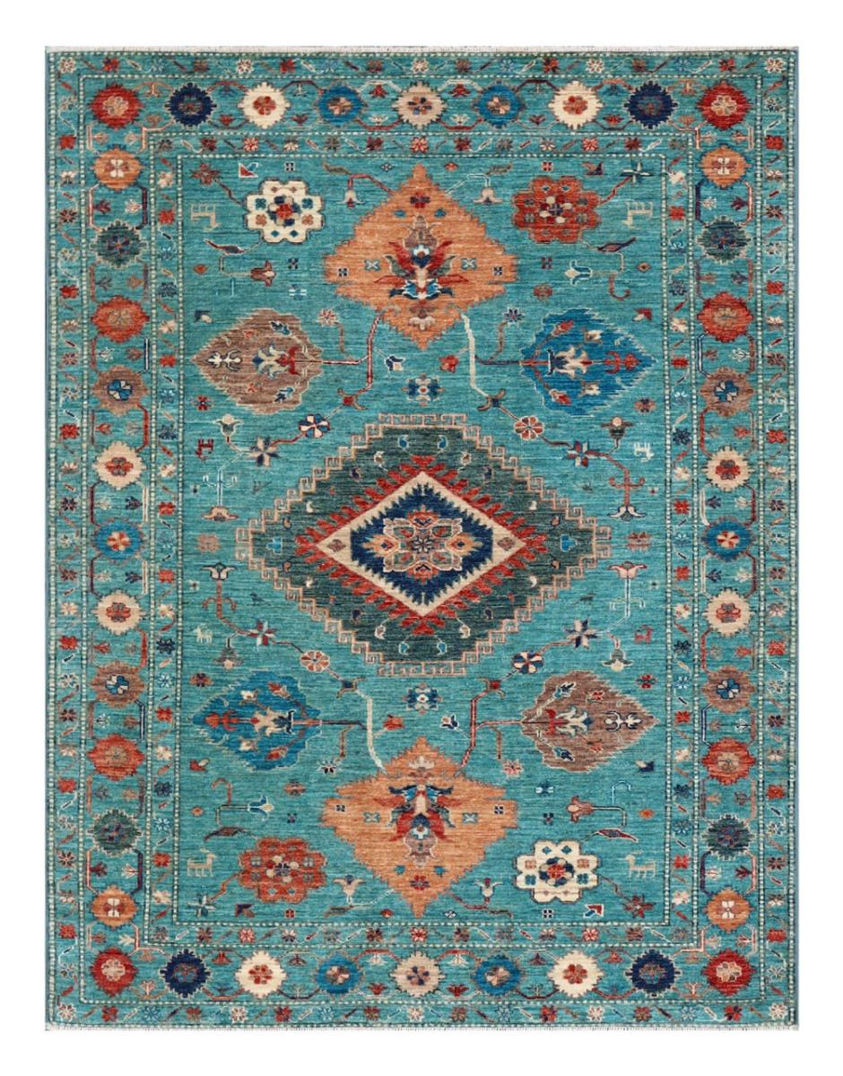 Afghansk tæppe Kazak Ghazni 199x152 199x152, Persisk tæppe Knyttet i hånden