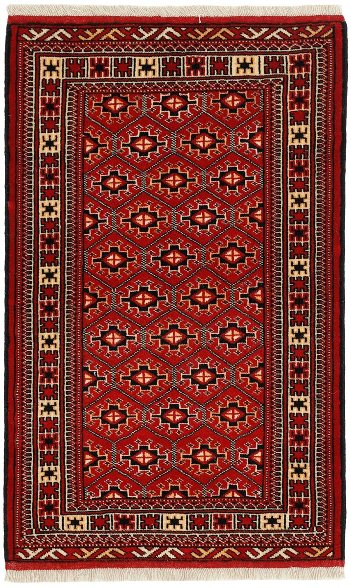 Perzsa szőnyeg Turkaman 4'3"x2'7" 4'3"x2'7", Perzsa szőnyeg Kézzel csomózva