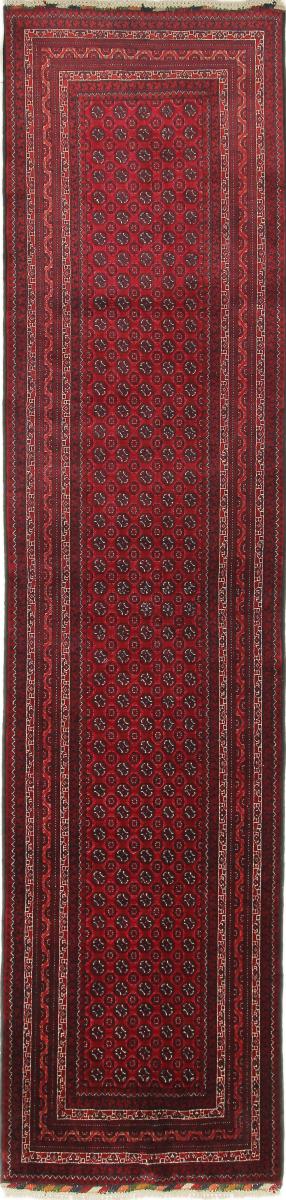 Persian Rug Afghan Mauri 397x95 397x95, Persian Rug Knotted by hand