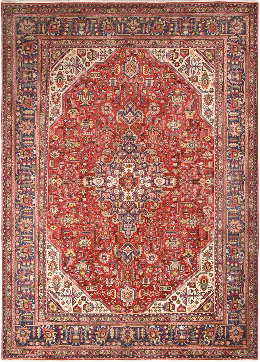 Tapete persa Tabriz 340x245 340x245, Tapete persa Atado à mão