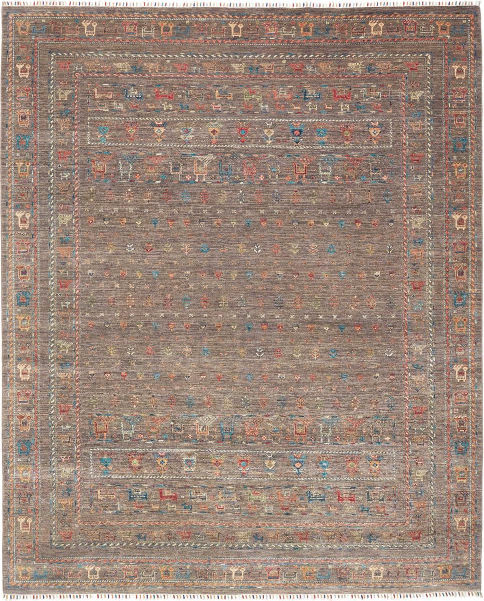 Pakistani rug Design Arijana 9'11"x8'1" 9'11"x8'1", Persian Rug Knotted by hand