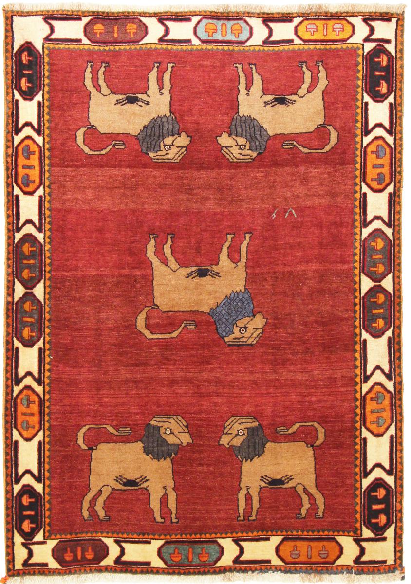 Persisk tæppe Ghashghai 183x129 183x129, Persisk tæppe Knyttet i hånden