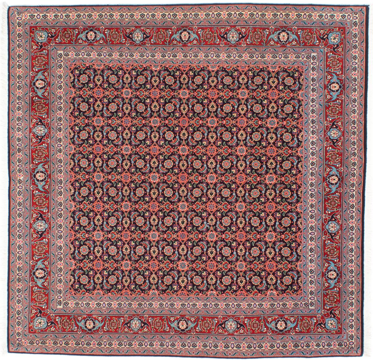 Tapete persa Tabriz 50Raj 155x154 155x154, Tapete persa Atado à mão