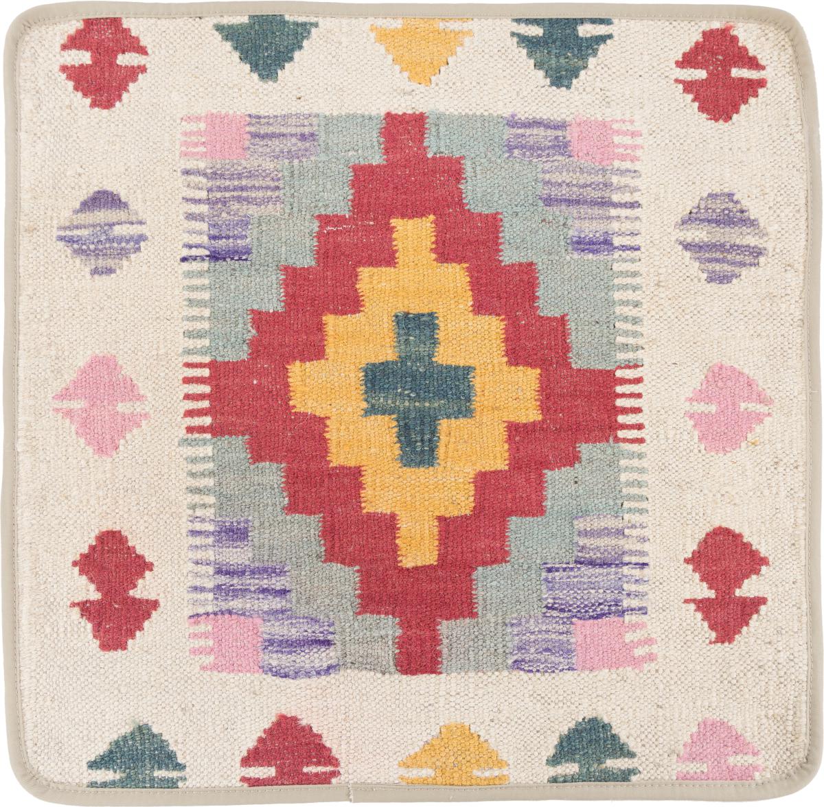 Afghanischer Teppich Kelim Afghan Kissenbezug 50x50 50x50, Perserteppich Handgeknüpft
