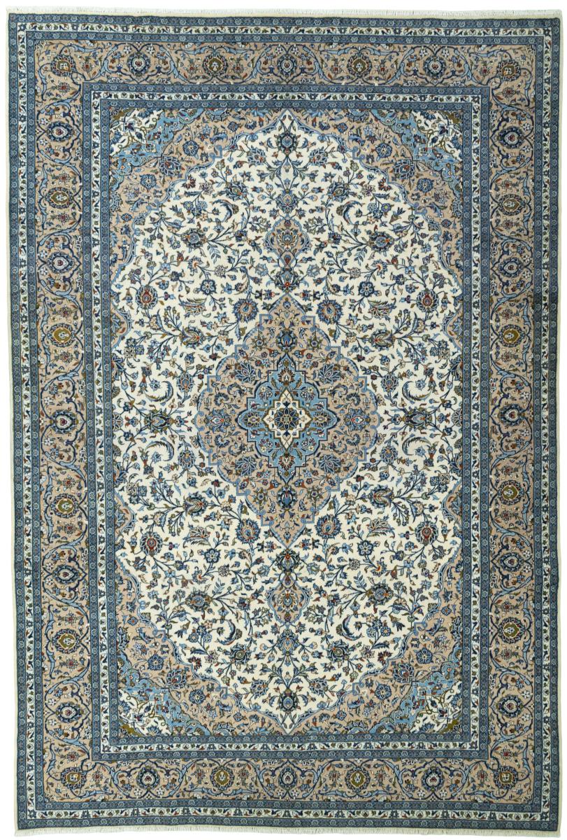Tapis persan Kashan 437x298 437x298, Tapis persan Noué à la main