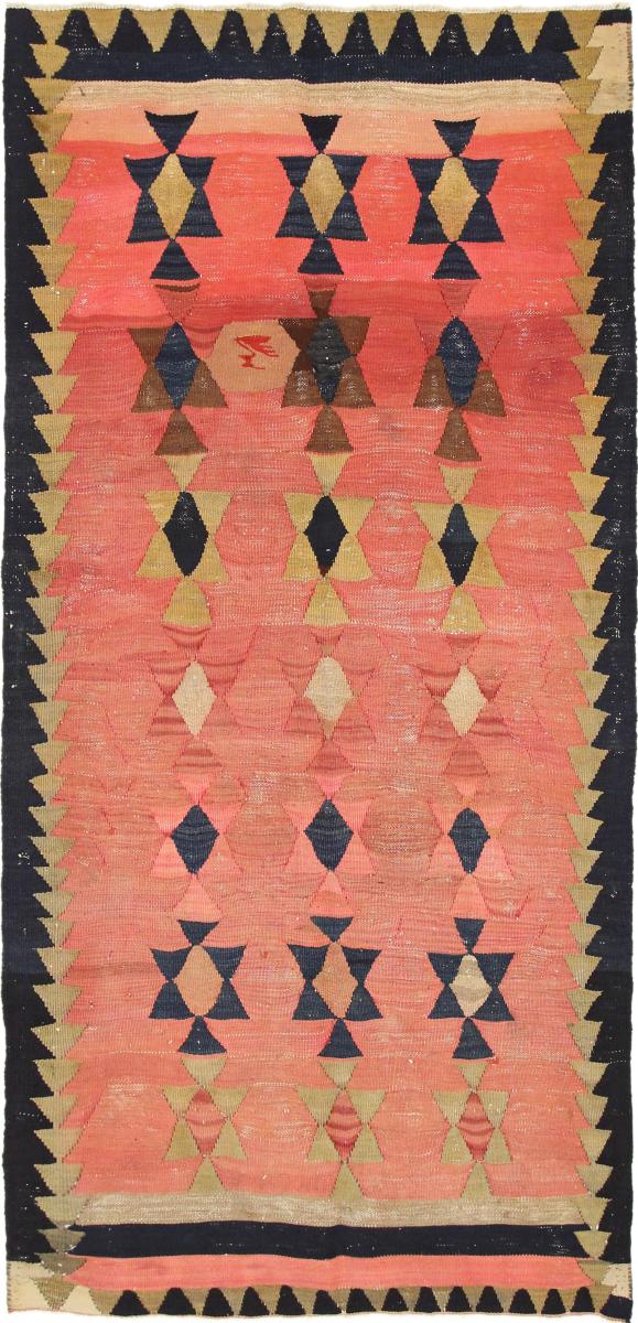 Persisk tæppe Kelim Fars 316x149 316x149, Persisk tæppe Håndvævet