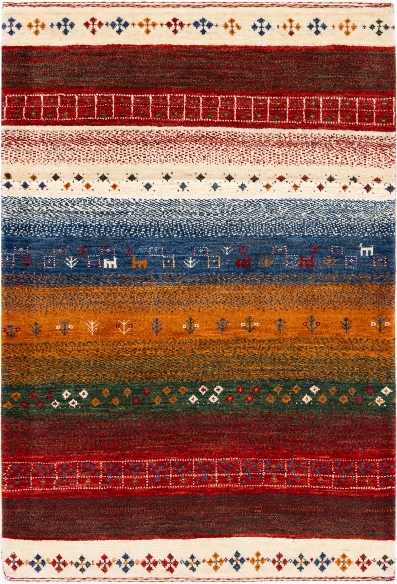 Persisk teppe Perser Gabbeh Loribaft Essence 123x85 123x85, Persisk teppe Håndknyttet