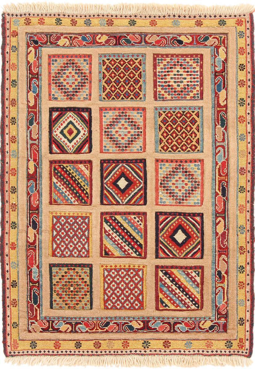 Tapete persa Kilim Soozani Nimbaft 3'3"x2'5" 3'3"x2'5", Tapete persa Tecido à mão