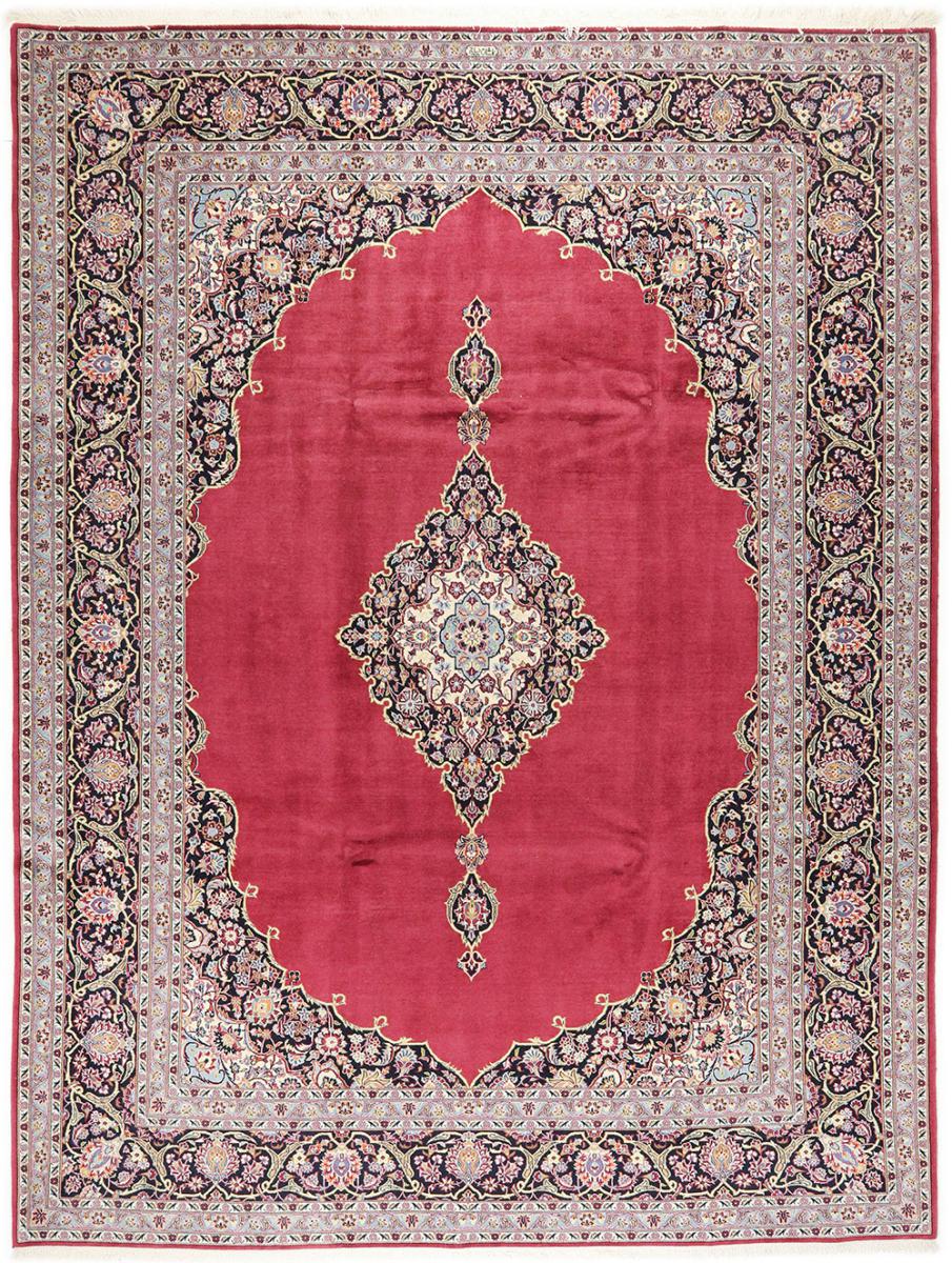 Persian Rug Keshan Old 11'7"x8'8" 11'7"x8'8", Persian Rug Knotted by hand