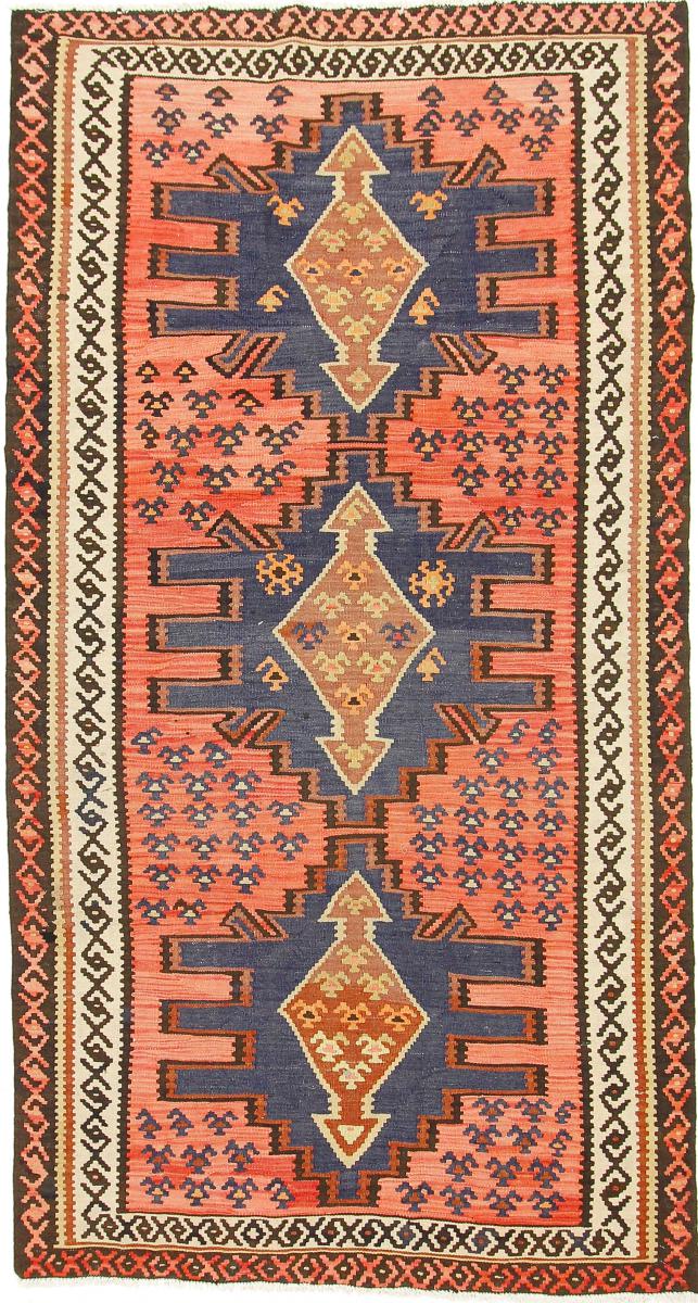 Tapete persa Kilim Fars Azerbaijan Antigo 282x150 282x150, Tapete persa Tecido à mão