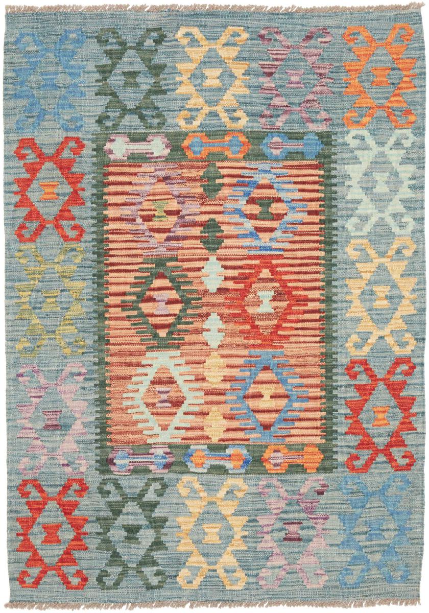 Afghanischer Teppich Kelim Afghan 4'11"x3'5" 4'11"x3'5", Perserteppich Handgewebt