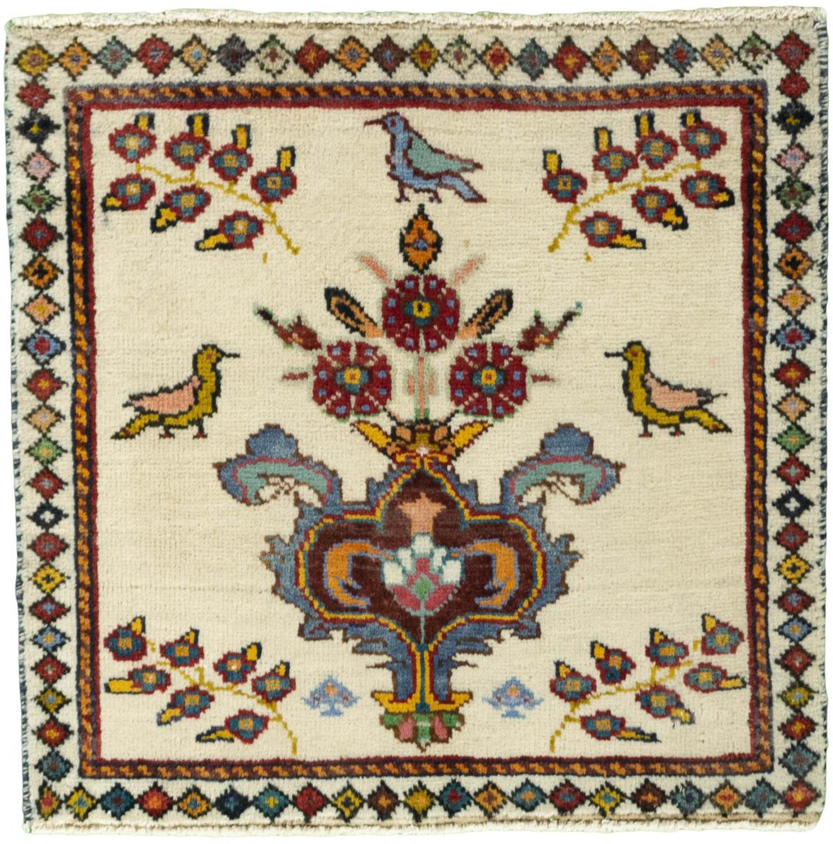Persian Rug Shiraz 60x61 60x61, Persian Rug Knotted by hand