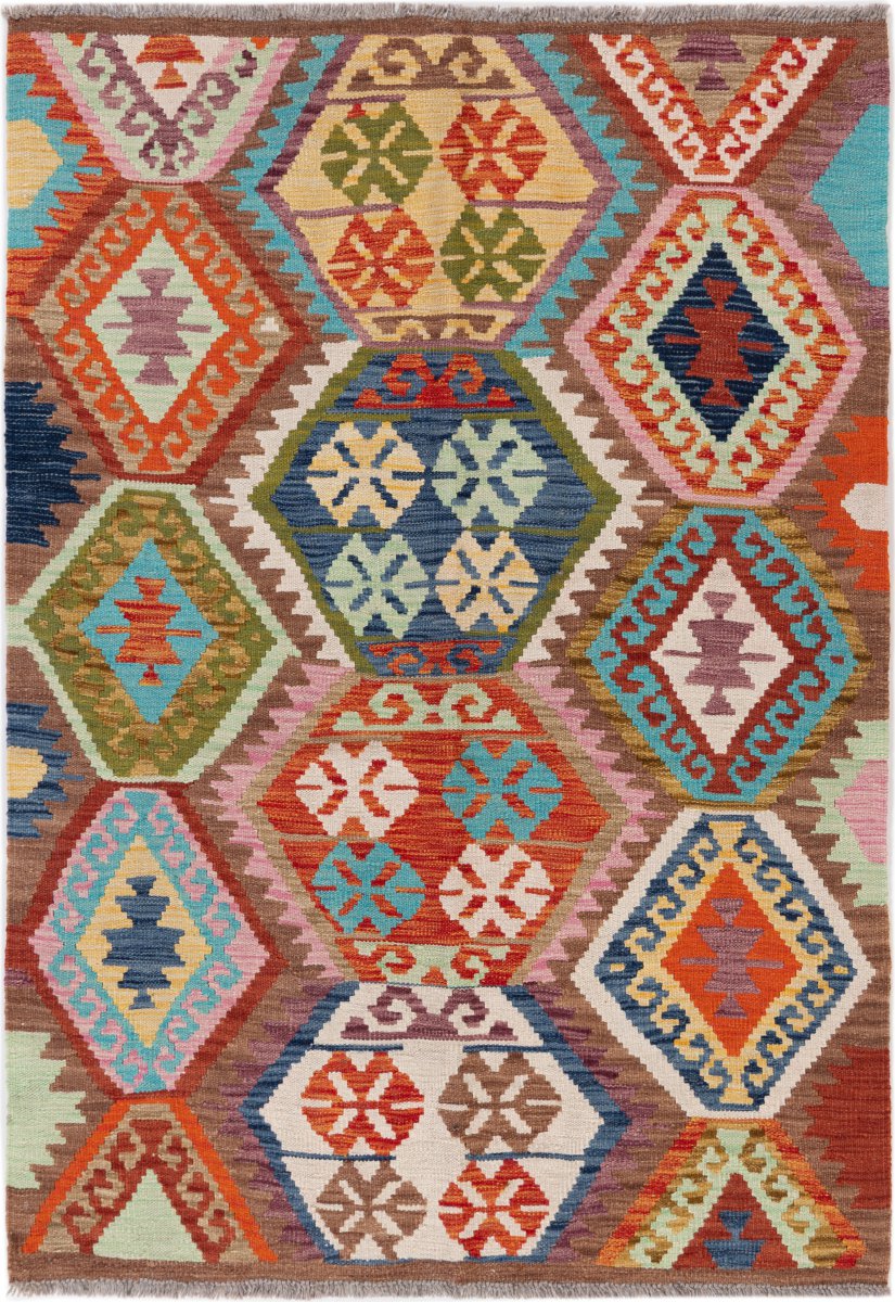 Tapis afghan Kilim Afghan 149x104 149x104, Tapis persan Tissé à la main