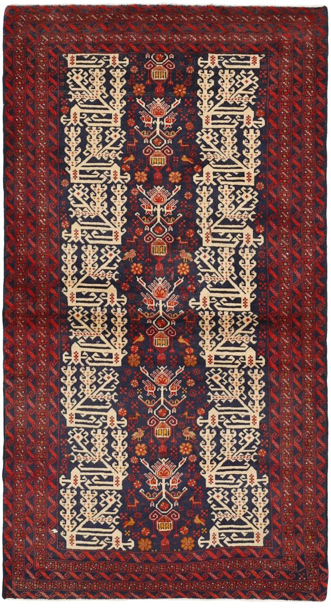 Tappeto persiano Beluch 177x93 177x93, Tappeto persiano Annodato a mano