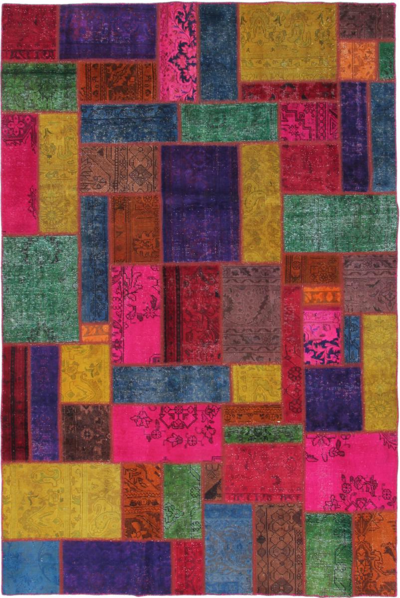 Tapete persa Patchwork 299x199 299x199, Tapete persa Atado à mão