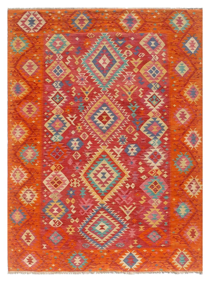 Afghan rug Kilim Afghan 9'7"x6'6" 9'7"x6'6", Persian Rug Woven by hand