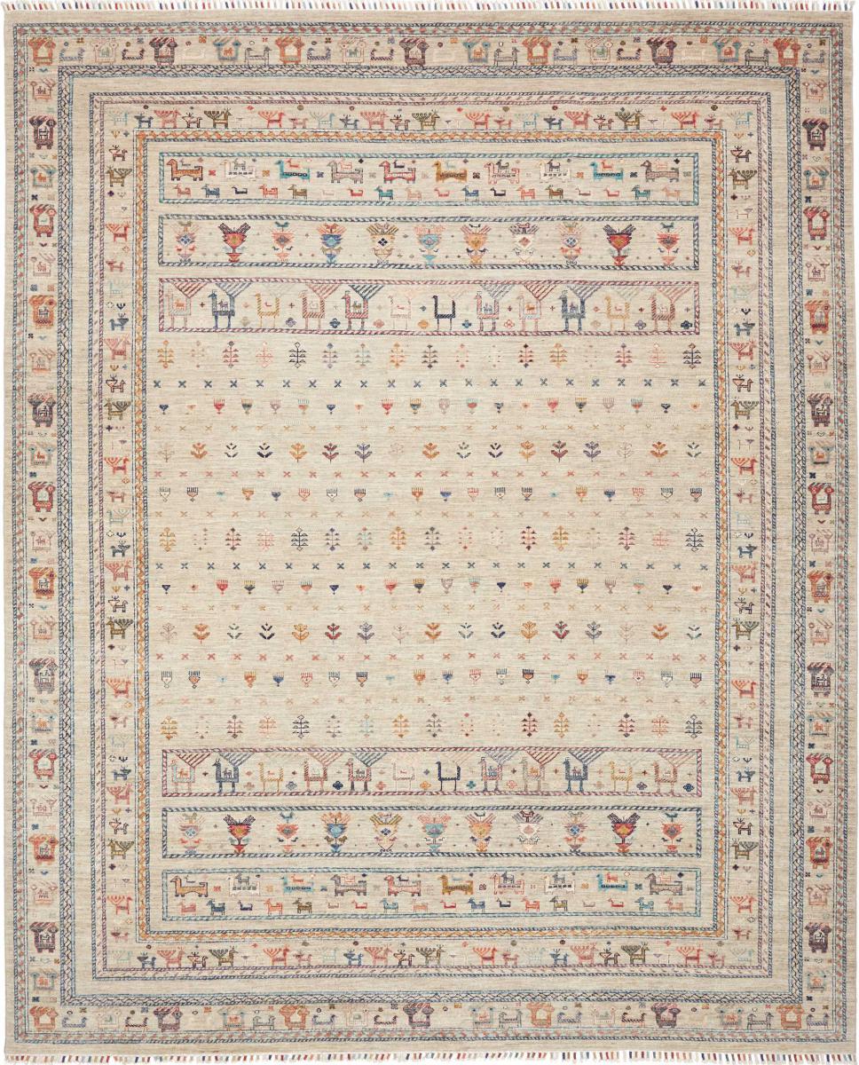 Pakistani rug Design Arijana 9'11"x8'1" 9'11"x8'1", Persian Rug Knotted by hand
