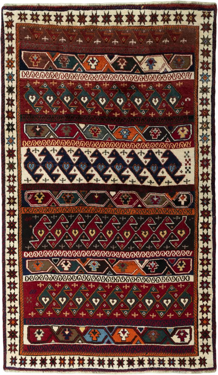 Perzsa szőnyeg Persian Gabbeh Régi 203x119 203x119, Perzsa szőnyeg Kézzel csomózva