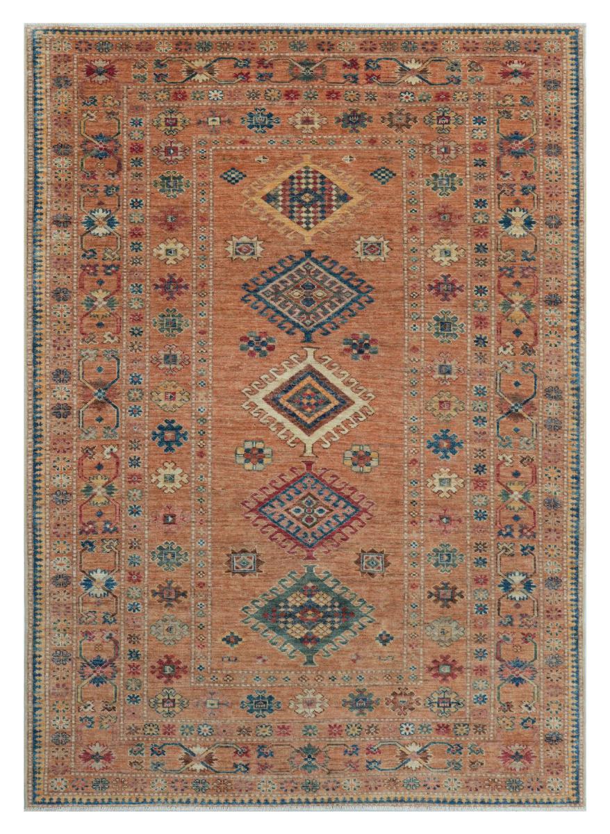 Tapis pakistanais Kazak 209x150 209x150, Tapis persan Noué à la main