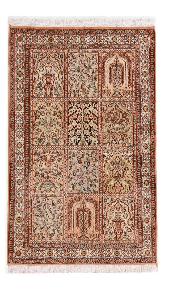 Tappeto indiano Cachemire Puri di Seta 124x79 124x79, Tappeto persiano Annodato a mano