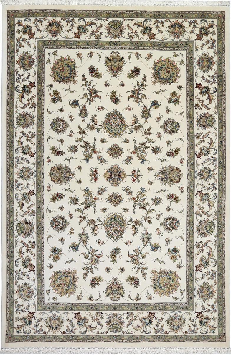 Tapete persa Tabriz 60Raj Fio de Seda 299x196 299x196, Tapete persa Atado à mão