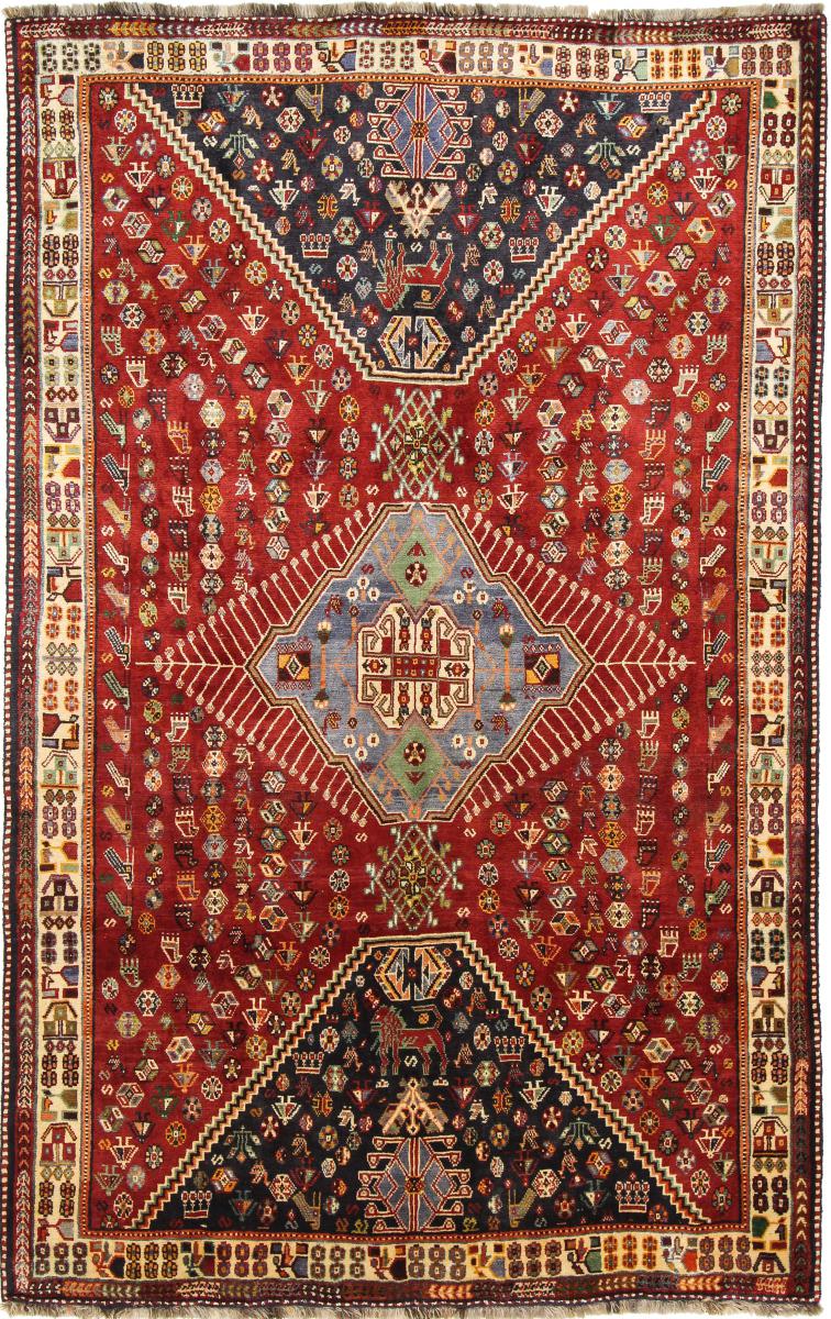 Persisk tæppe Ghashghai 279x176 279x176, Persisk tæppe Knyttet i hånden