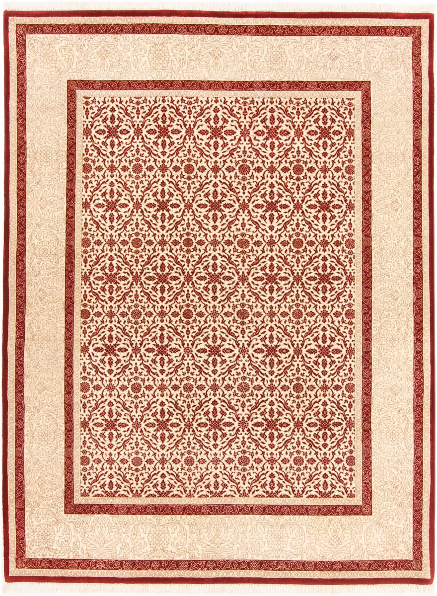 Indo rug Tabriz 201x152 201x152, Persian Rug Knotted by hand