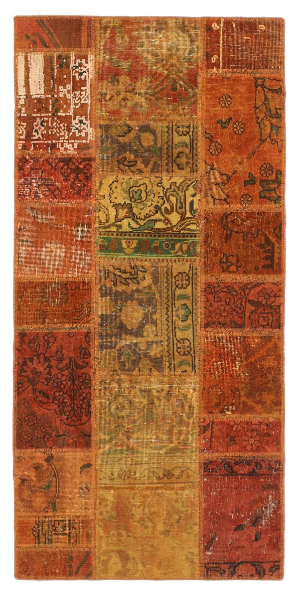 Persian Rug Patchwork 157x74 157x74, Persian Rug Knotted by hand