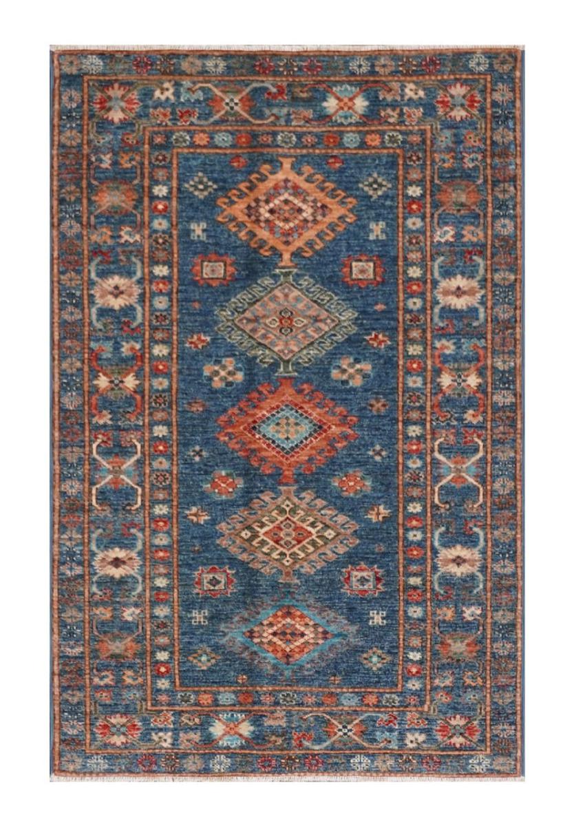 Afghan rug Kazak Ghazni 155x99 155x99, Persian Rug Knotted by hand