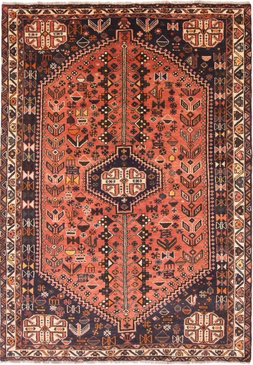 Persisk tæppe Shiraz 280x199 280x199, Persisk tæppe Knyttet i hånden