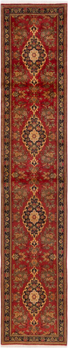 Persian Rug Qum Kork 13'7"x2'7" 13'7"x2'7", Persian Rug Knotted by hand