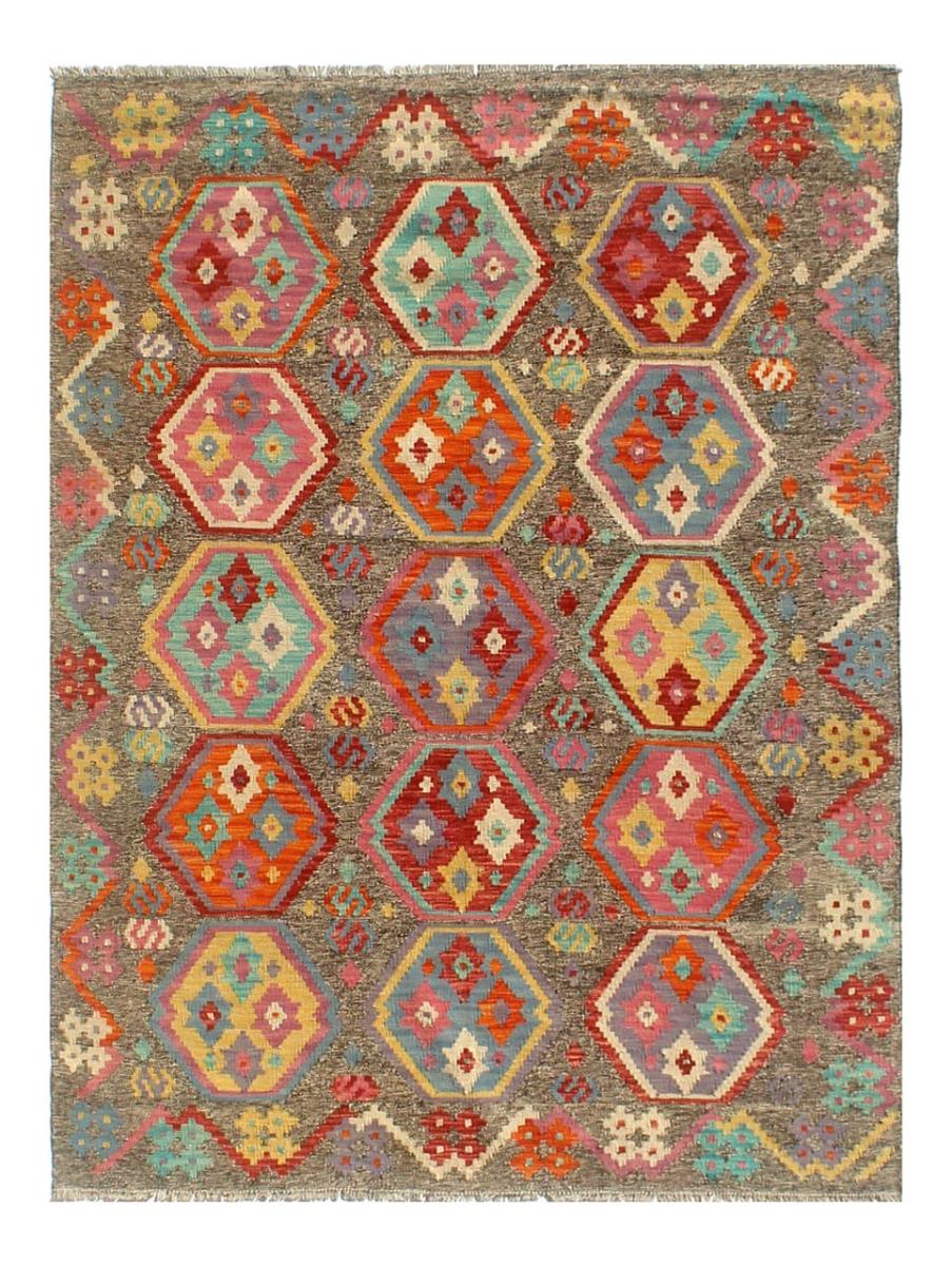 Afghan rug Kilim Afghan 7'7"x5'8" 7'7"x5'8", Persian Rug Woven by hand