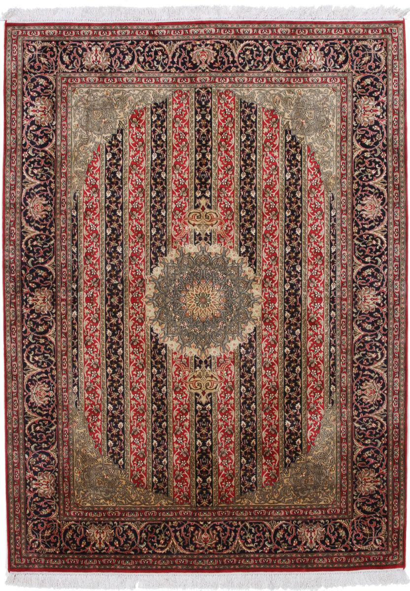 Indo rug Kashmir Pure Silke 215x158 215x158, Persian Rug Knotted by hand