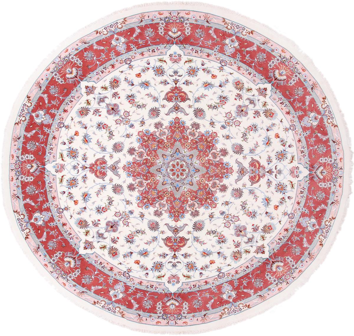 Tapis persan Tabriz 40Raj 400x400 400x400, Tapis persan Noué à la main