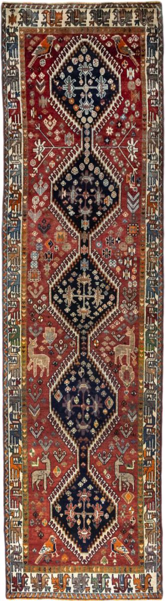 Tappeto persiano Shiraz 411x112 411x112, Tappeto persiano Annodato a mano