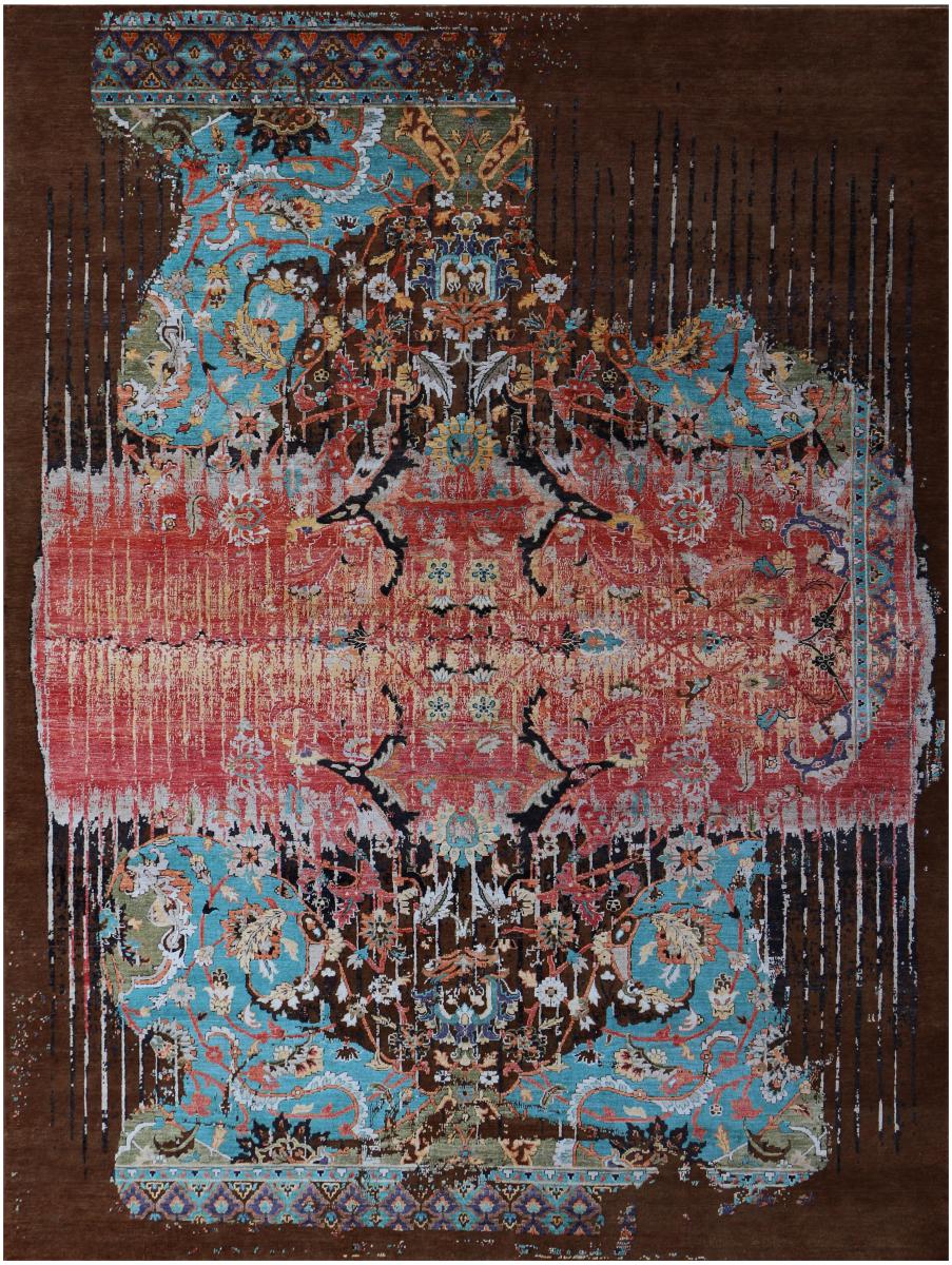 Indischer Teppich Sadraa 367x275 367x275, Perserteppich Handgeknüpft