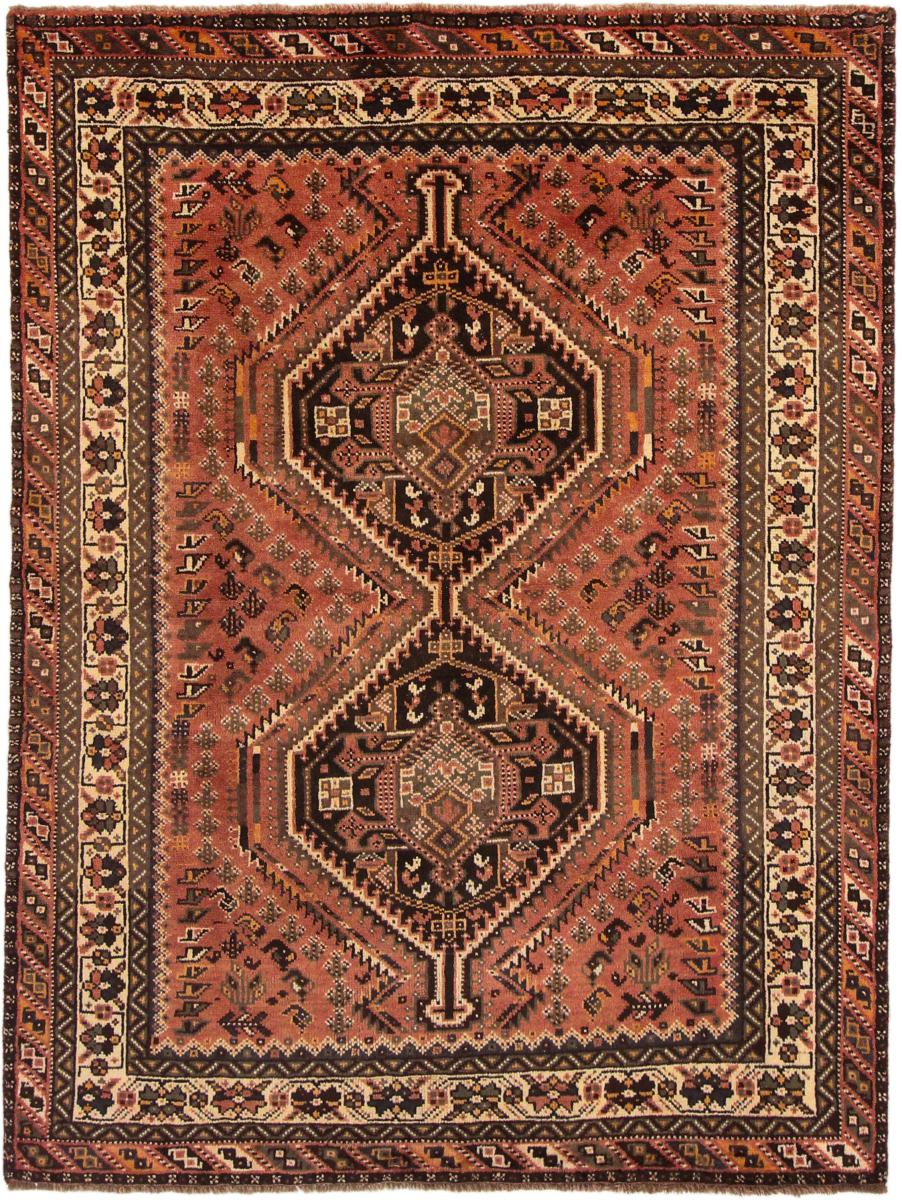 Persisk tæppe Shiraz 217x164 217x164, Persisk tæppe Knyttet i hånden