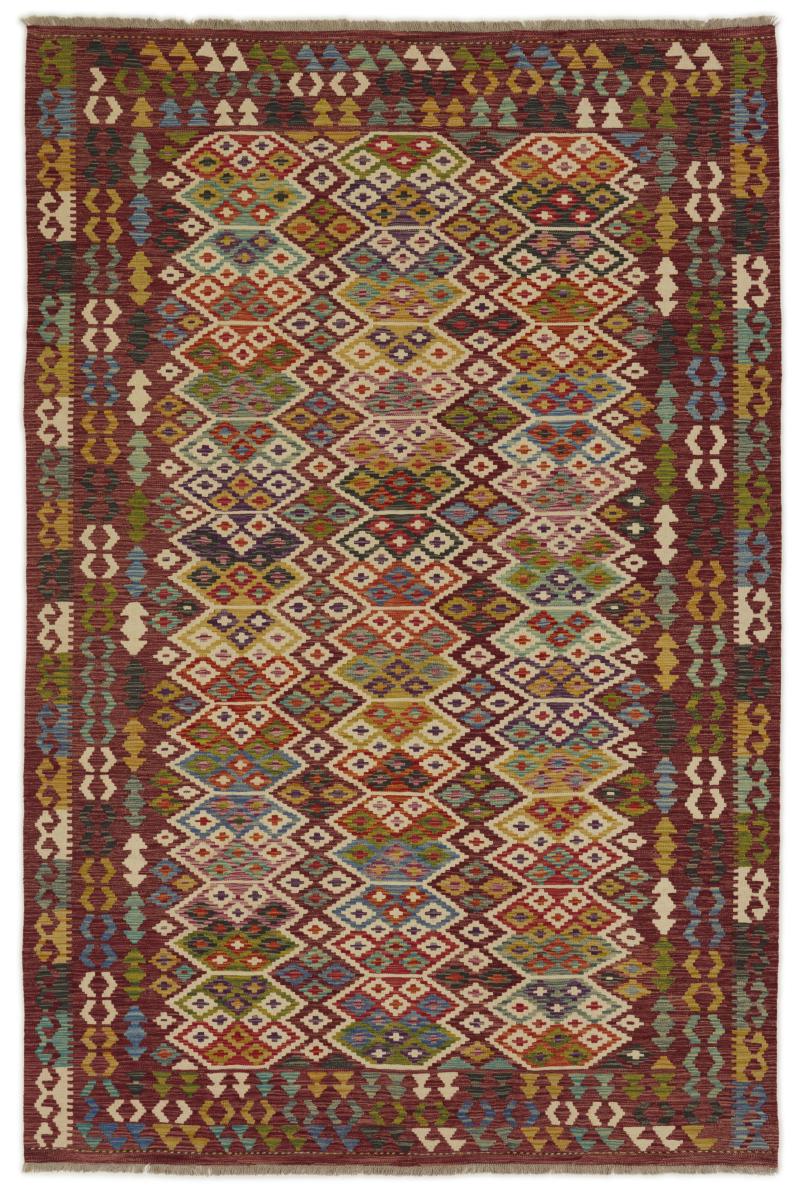 Alfombra afgana Kilim Afghan 303x200 303x200, Alfombra persa Tejido a mano