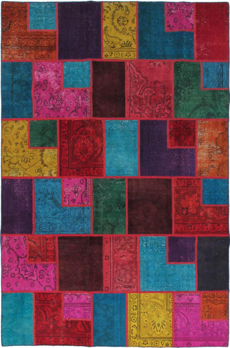 Tapete persa Patchwork 299x199 299x199, Tapete persa Atado à mão